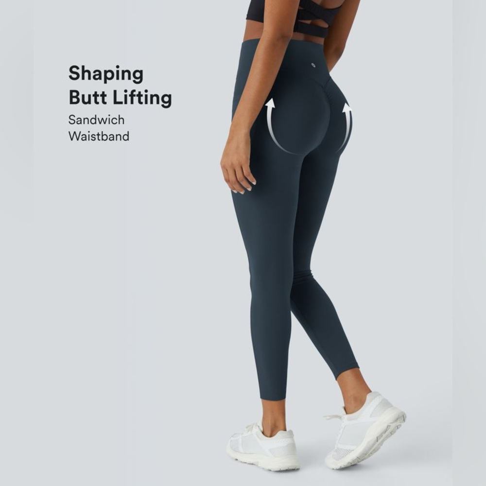 NEW Halara UltraSculpt™ SoCinched High Waist Scrunch Butt Leggings - size Large